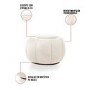 Ver imagem 4 de Poltrona e Puff Decorativo Orgânico Fixo Cloud Bouclê Bege E03 - D’Rossi