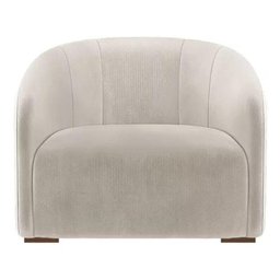 Poltrona Decorativa Julia Suede Bege - Lm Decor - 2