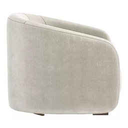 Poltrona Decorativa Julia Suede Bege - Lm Decor - 3