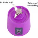 Ver imagem 5 de Mini Liquidificador Recarregavél Portátil Bateria Usb - Roxo