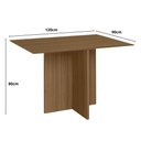 Ver imagem 4 de Kit Mesa de Jantar Helo sem Vidro 120x90 com 4 Cadeiras Jade Carvalho/fendi