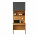 Ver imagem 2 de Escrivaninha com Painel e Aéreo 1 Gaveta 2 Portas MDF Altezza