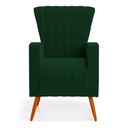 Ver imagem 3 de Poltrona Decorativa Melody com Pés Palito Bouclê Verde - Desk Design