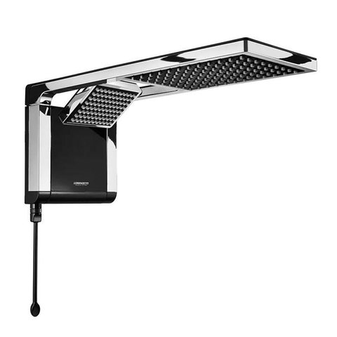 Chuveiro Lorenzetti Acqua Duo Flex Preto Cromado 127v 5500w