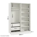 Ver imagem 4 de Guarda Roupa Planejado 100% MDF 4 Portas Orion CabeCasa MadeiraOriginals Bege/Aveia