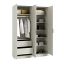 Ver imagem 5 de Guarda Roupa Planejado 100% MDF 4 Portas Orion CabeCasa MadeiraOriginals Bege/Aveia
