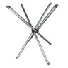 Suporte Base para Mesa de Jantar Pés de Mesa Palito em Aço 80cm Casa Cozinha Ql - 1