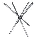 Ver imagem 1 de Suporte Base para Mesa de Jantar Pés de Mesa Palito em Aço 80cm Casa Cozinha Ql