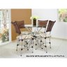 Suporte Base para Mesa de Jantar Pés de Mesa Palito em Aço 80cm Casa Cozinha Ql - 5