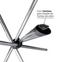 Ver imagem 3 de Suporte Base para Mesa de Jantar Pés de Mesa Palito em Aço 80cm Casa Cozinha Ql