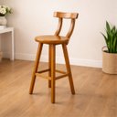 Ver imagem 1 de Banqueta Alta em Madeira Balcão Bar Lanchonete Cozinha