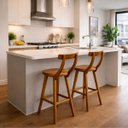 Ver imagem 2 de Banqueta Alta em Madeira Balcão Bar Lanchonete Cozinha