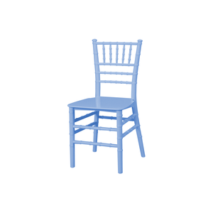 Conjunto 4 Cadeiras Tiffany Infantil Polipropileno Estrutura da Cadeira Azul Claro