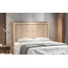 Cabeceira Estofada Cama Box Solteiro 0,98 Nápole para Quarto em Veludo Bege Claro - Larbelle - 7