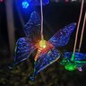 Sino dos Ventos Solar Led Borboleta Enfeite Casa Varanda Jardim Quintal Libelula Multicolorido Decor - 3