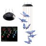 Sino dos Ventos Solar Led Borboleta Enfeite Casa Varanda Jardim Quintal Libelula Multicolorido Decor - 1