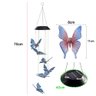Sino dos Ventos Solar Led Borboleta Enfeite Casa Varanda Jardim Quintal Libelula Multicolorido Decor - 7
