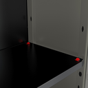 Ver imagem 4 de Armário Multiuso Plástico Planet Alto Cinza Preto Keter