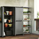 Ver imagem 2 de Armário Multiuso Plástico Planet Alto Cinza Preto Keter