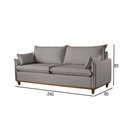 Ver imagem 3 de Sofá 5 Lugares Living Linho M-168 Martins Cinza