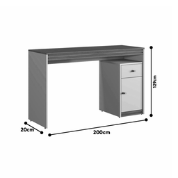 MESA DE ESTUDO MADRID 1 PORTA  1 GAVETA - 3