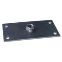 Ver imagem 6 de Kit 12 Chapinhas Chapa Reta Fixação Pés Palito Rosca 5/16 Zincada