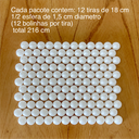 Ver imagem 3 de Rodameio Boiserie Bolinha 3D 1,5cm Branco 2,16m