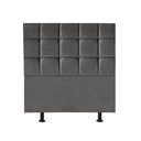 Ver imagem 1 de Cabeceira Estofada Cama Box Solteiro 90cm Espanha Suede Cinza Escuro- Mabe Magazine