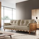Ver imagem 1 de Sofá Living Texas 1,80m D33 Base em Madeira Linho:rustico Areia