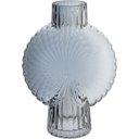 Ver imagem 1 de Vaso Decorativo Enfeite Planta Caracol Vidro 24x17x6cm Fumê