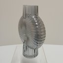 Ver imagem 4 de Vaso Decorativo Enfeite Planta Caracol Vidro 24x17x6cm Fumê