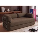 Ver imagem 1 de Sofá Cama Orbe 1,90m Xpand Tech Tecido Boucle Marrom Cama Inbox