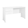 Mesa para Escritório Escrivaninha com 2 Gavetas Branco - 2