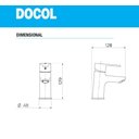 Ver imagem 2 de Misturador Monocomando de Mesa para Lavatório Gali Cromado Docol