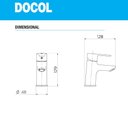 Ver imagem 2 de Misturador Monocomando de Mesa para Lavatório Gali Cromado Docol