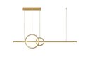 Ver imagem 1 de Pendente Moderno Dourado 90cm Led 28w 3000k Bivolt 14549-pl
