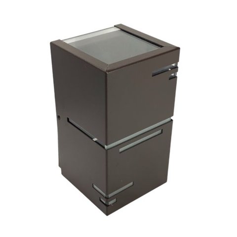 Arandela 6215 Alumínio Marrom para Lâmpada Halopim ou Led