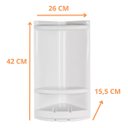 Ver imagem 3 de Cantoneira Organizadora para Banheiro Porta Shampoo Sabonete