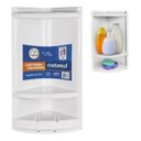 Ver imagem 1 de Cantoneira Organizadora para Banheiro Porta Shampoo Sabonete