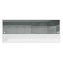 Ver imagem 4 de Armário Aéreo 120cm 2 Portas Correr Vidro Neutral 1 Nicho Branco para Cozinhas Glamy, Lux e Reims