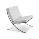 Ver imagem 1 de Poltrona Barcelona Cromada Sintético - Branco