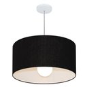 Ver imagem 1 de Lustre Pendente Cilíndrico Md-4208 55x30cm Bivolt Preto