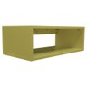 Mesa De Cabeceira Suspenso Criado Mudo Mdf Nicho Quarto 20x60x31cm - Amarelo - 2
