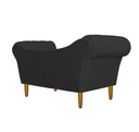 Ver imagem 3 de Namoradeira Recamier Sofá Decorativo 02 Lugares Dubai Corino Preto - Incasa Decor