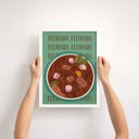 Ver imagem 2 de Quadro Decorativo para Cozinha Feijoada 24x18cm Mold Branca