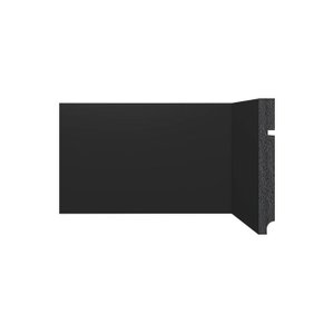 Rodape de Poliestireno Liso 3496 15cm Preto Santa Luzia:preto