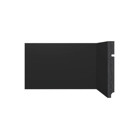 Rodape de Poliestireno Liso 3496 15cm Preto Santa Luzia:preto