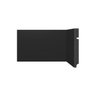 Rodape de Poliestireno Liso 3496 15cm Preto Santa Luzia:preto - 1