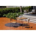 Ver imagem 5 de Mesa Quadrada Tarsila Madeira Teca Estrutura Aço Carbono Ecoclear Grafite Tramontina