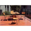 Ver imagem 6 de Mesa Quadrada Tarsila Madeira Teca Estrutura Aço Carbono Ecoclear Grafite Tramontina